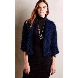 Anthropologie Ottod'ame Nemi Shaggy Topper Cardigan Sweater Size 8